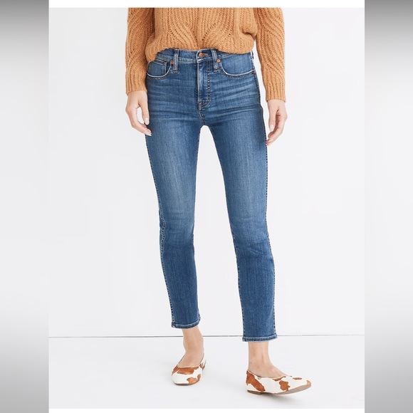 Madewell Stovepipe Jeans in Leman Wash: TENCEL™ Edition W 25 NWT $135 MB466 - Picture 2 of 9